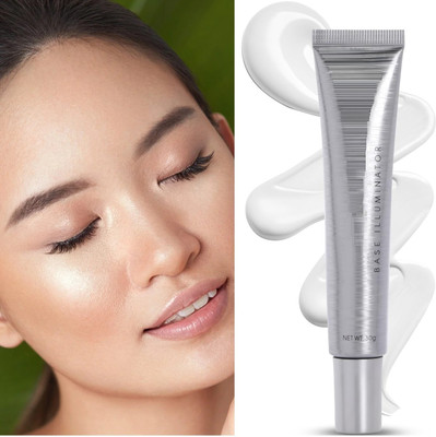 Arcanuy Make Up Base Face Illuminator Highlighter Cream liquid Highlighter(silver pink)