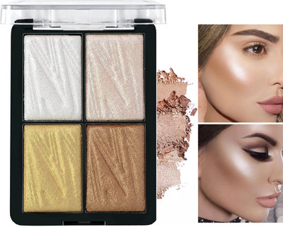 Latixmat PERFECT SHIMMER FINISH 4 IN 1 HIGHLIGHTER PALETTE Highlighter(MULTICOLOR)