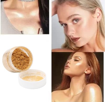 EVERERIN Shimmer Shimmery Shiny Gold Highlight For Professional Look  Highlighter(GOLDEN)