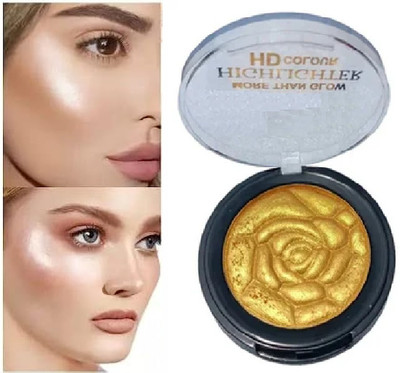 KA-KAIASHA longstay Face Makeup Highlighter Palette pack of - 1 Highlighter(GOLDEN)