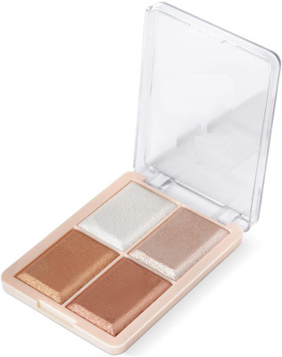 BLUEMERMAID 4 Color Highlighter Palette Highlighter(MULTI COLOR)