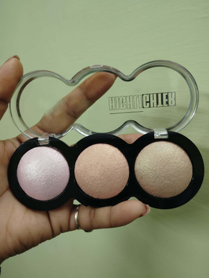 EVERERIN 3 Shade illuminating Highlighter palette Highlighter(multicolor)