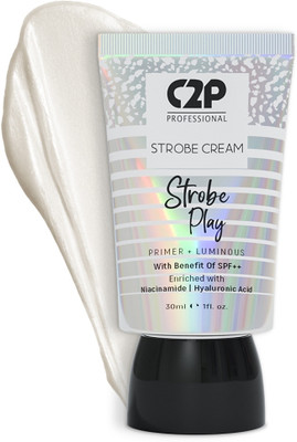 C2P Professional Make-Up Strobe Cream Illuminating Glowing Makeup Face 3 in 1 Moisturizer Primer Highlighter(Gold 02)