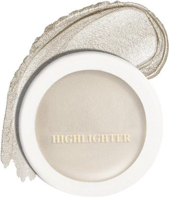 HUZURLU Shimmer Highlighter Shimmery Shiny Face Makeup Highlighter(SILVER)
