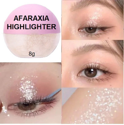 AFARAXIA Illuminator Base Makeup Shimmer Powder  Highlighter(PEARL WHITE)