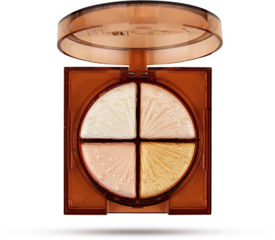 RED4 Spotlight 4 in 1 Highlighter Palette | Highly Pigmented Long Lasting  Highlighter(Multicolor-02)