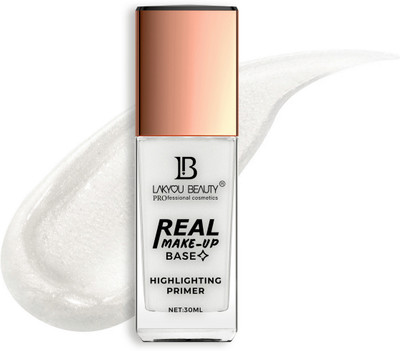 Lakyou Beauty Real Makeup Base | Highlighting Primer | Hydrating and Illuminating Highlighter(Silver Tint)