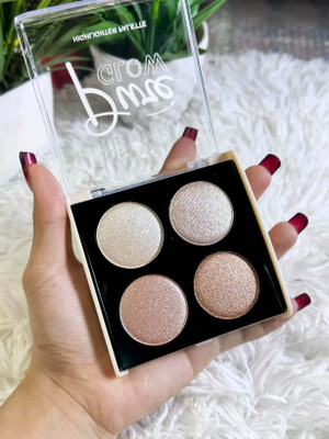 Latixmat Highlighter Palette Weightless Longlasting Illuminating  Highlighter(Multicolor)