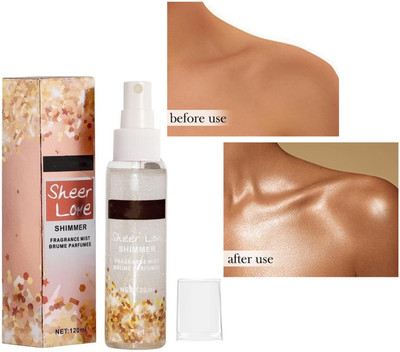 Neycare Ultra Smooth Shine Liquid Illuminator Silver Highlighter For Face & Body Highlighter(Silver)