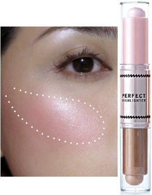 DARVING High Pigmented Makeup Cream Shimmer Highlighter Stick Highlighter(multi color)