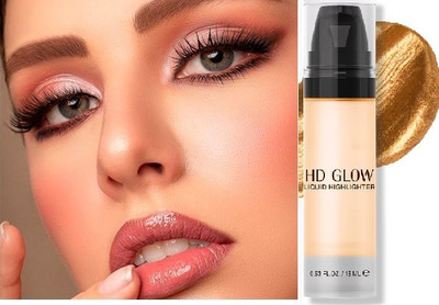GFSU - GO FOR SOMETHING UNIQUE Long-lasting Wear And Silky Smooth Texture HD Glow Liquid  Highlighter(gold)