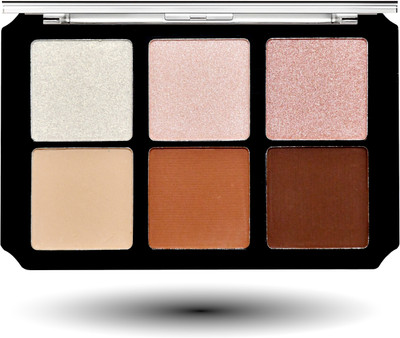 s.f.r color 6-Colour Highlighter and Contour Palette, Baked Powder, Matte and Shimmer Highlighter(MULTICOLOR)