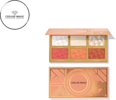 COSLUXE IMAGIC HIGHLIGHT,BLUSH AND CONTOUR PALETTE 24.g, 6 - COLOR Highlighter(MULTICOLOR)