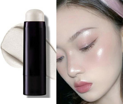 GULGLOW99 Highlighter Cream Highlight Illuminator Body Bronzer Smooth Glow Natural Highlighter(SILVER)