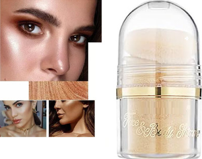 Wiffy golden best powder highlighter shimmer glitter makeup  Highlighter(GOLDEN)