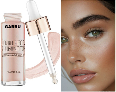 GABBU Soft And Smooth Long-Lasting Liquid  Highlighter(rose gold)
