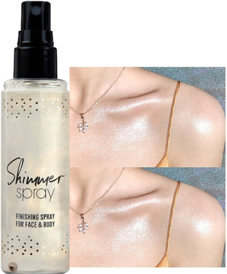 CATERINACHIARA High Quality Vegan Glitter Liquid Body Highlighter Spray Body Highlighter(silver)