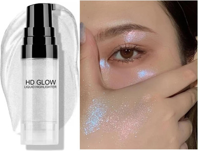 GABBU Highlighter Ultra Smooth Shine Waterproof Face And Body Highlighter(silver)