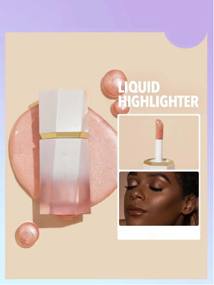 GFSU - GO FOR SOMETHING UNIQUE Illuminator liquid highlighter face and body waterproof 3D glow Highlighter(Rose gold)