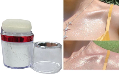 SEUNG Face Makeup Shimmer Highlighter Loose Powder For WomeN Highlighter(SILVER)