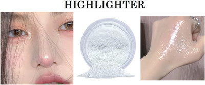 BLUEMERMAID best shimmery and shiny look white highlighter for face and body Highlighter(WHITE)
