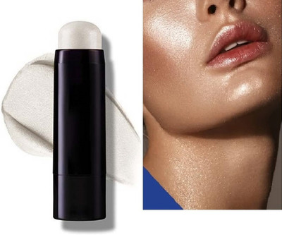 GULGLOW99 Korean Water Glow Stick, Pearl Matte Smooth Makeup Look, Suitable Highlighter(SILVER)