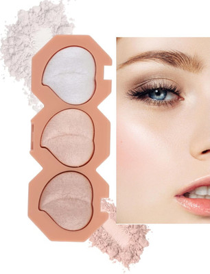 DARVING Face Highlighter Makeup Palette Long-lasting Natural Shiny Highlighter(MULTI COLOR)