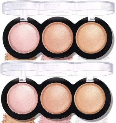 THTC Combo illuminating 3 Color Backed Highlighter Easy-to-blend Highlighter(multi colour)