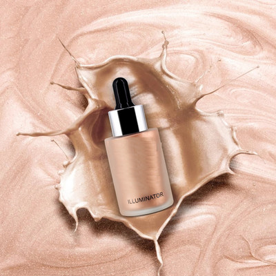 Herrlich New Illuminator Ultra Smooth Shine Waterproof Face And Body  Highlighter(ivory)