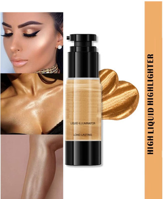 luzimaisa Liquid Highlighter Waterproof Lightweight  Highlighter(gold)