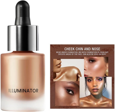 NADJA Face & Glow Illuminating Liquid Highlighter With Matte Finish  Highlighter(GOLD)