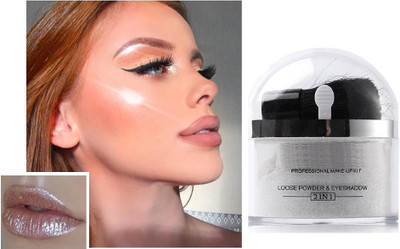 REIMICHI Perfect Quality Shimmer Finish Silver Highlighter Powder Highlighter(silver)
