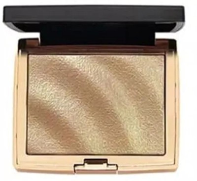 feelhigh Highlighter Shimmering Powder, Waterproof Long Lasting, Highlight Powder Palette Highlighter(Golden)