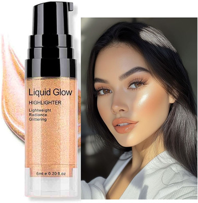 AFARAXIA Waterproof High Quality HD Glow Liquid Highlighter For All Skin Tone Highlighter(GOLD)