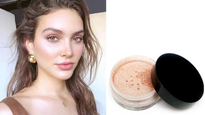 OLETSUN 3D Highlighter Makeup Pigmented Shimmer Face Highlighters Highlighter(Sultry Gold)