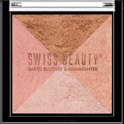 SWISS BEAUTY Mini Baked Shimmer Blusher Highlighter(1)