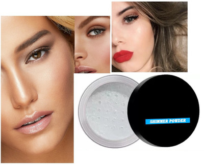 Amaryllis GLOWING HIGHLIGHTER POWDER SILVER COLOR Highlighter(Shine Silver)