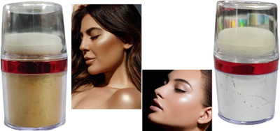 SEUNG Golden & Silver Body & Face Shimmer Highlighter For All Skin Type Highlighter(GOLDEN, SHIMMER)