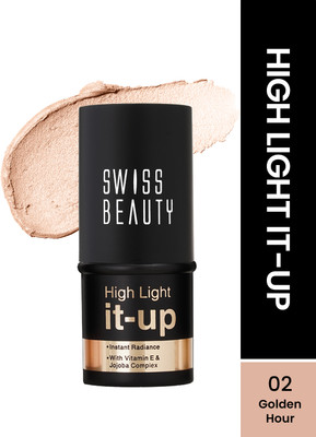 SWISS BEAUTY High Light It-Up Highlighter With Vitamin E & Jojoba Complex Highlighter(Golden Hour)
