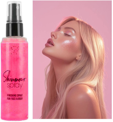 GABBU Face and Body Shimmer Highlighting Spray(dark pink)