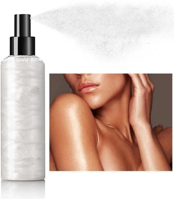 GFSU - GO FOR SOMETHING UNIQUE Quick-Drying Glitter Spray, Liquid Highlighter Spray for Face Hair Body Highlighter(SILVER)