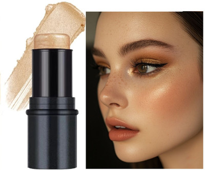 Jiwoo Shimmer Illuminator Makeup Highlighter Stick Long Lasting(GOLD)
