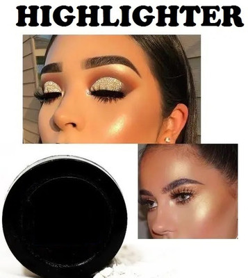 USBK Highlighter Powder Makeup Face Brighten Shimmer Highlighter(GOLD)