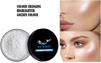 BLUEMERMAID ORIGINAL HIGHLIGHTER POWDER COLOR CHANGING GOLDEN COLOUR Highlighter(GOLDEN)