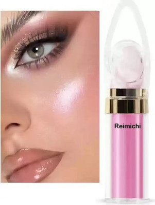REIMICHI Multi Purpose Highly Pigmented Pink Highlighter Weightless Luminous Finish Highlighter(pink)