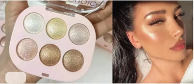 AEPRUY 6 Shades simmer Baked Face Highlighter Palette  Highlighter(multicolor)