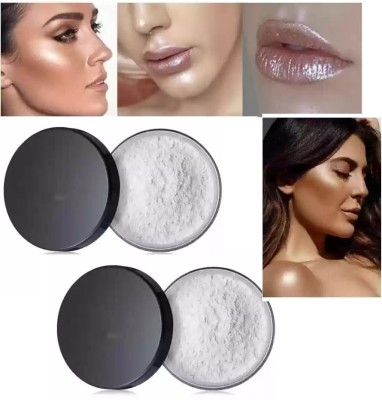 Emijun Highlighter Makeup Powder Matte Face Highlight your cheekbones  Highlighter(white)