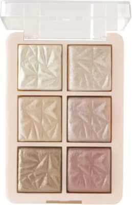 ADJD New 6 Shade Illuminating Glow Brick Highlighter Palette Blusher GlowZilla Face Highlighter(Multi color)
