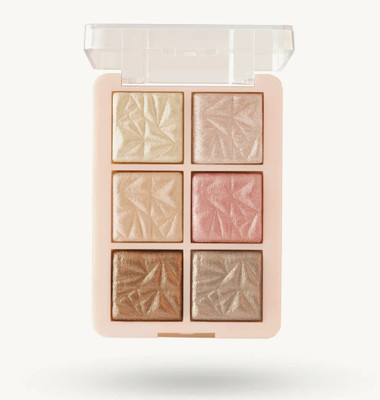 EVERERIN New 6 Shade illuminating and Blusher Palette  Highlighter(Multicolor)