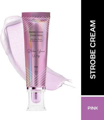 FACES CANADA Strobe Cream - 30ml |Instant Illumination | Primer + Moisturizer + Highlighter(Pink)